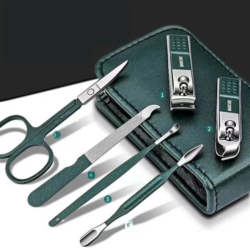 Kit de Manicure Profissional Portátil 6pç