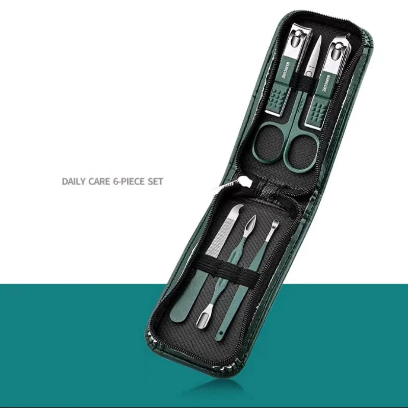 Kit de Manicure Profissional Portátil 6pç